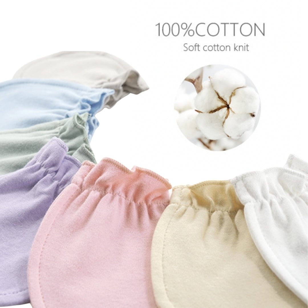 100% Cotton Baby Mitten Pack - thewatermelonkids