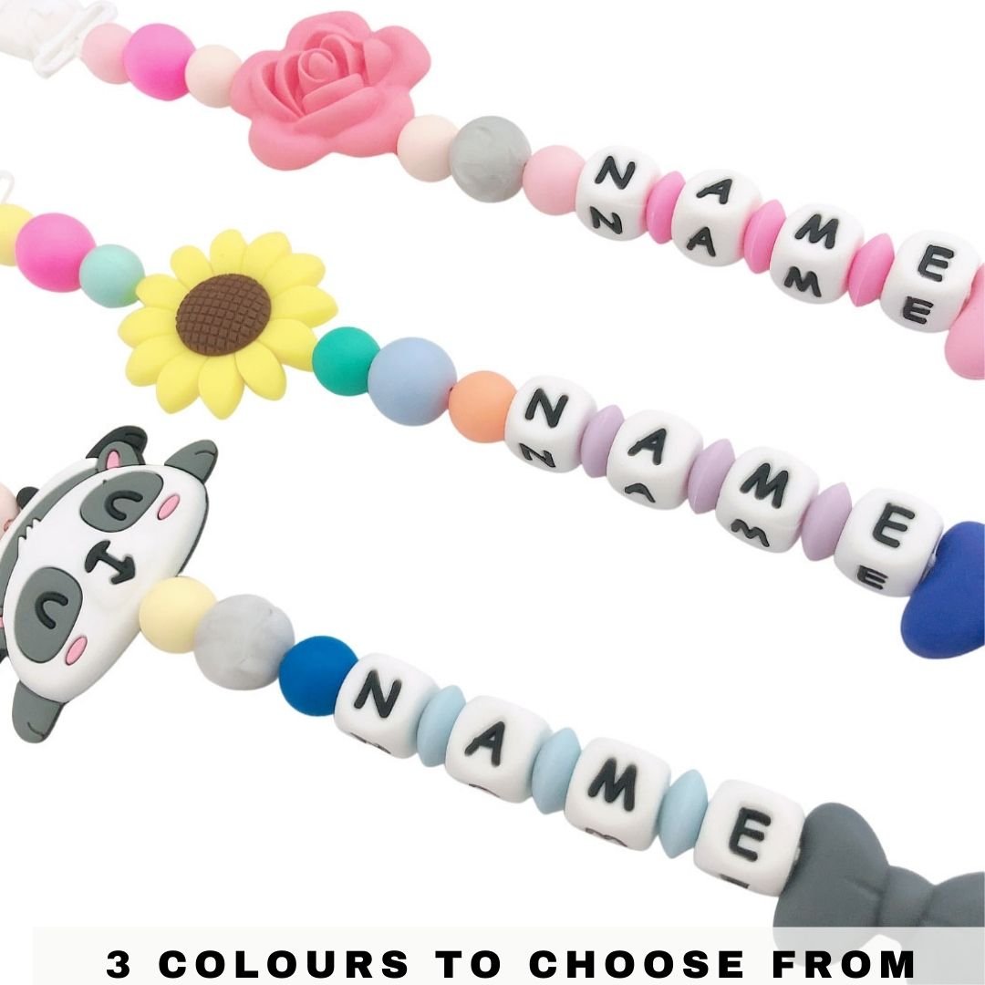 Customisable Teether with Pacifier Clip - thewatermelonkids