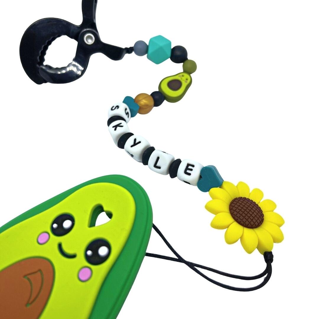 Customisable Teether with Peg - thewatermelonkids