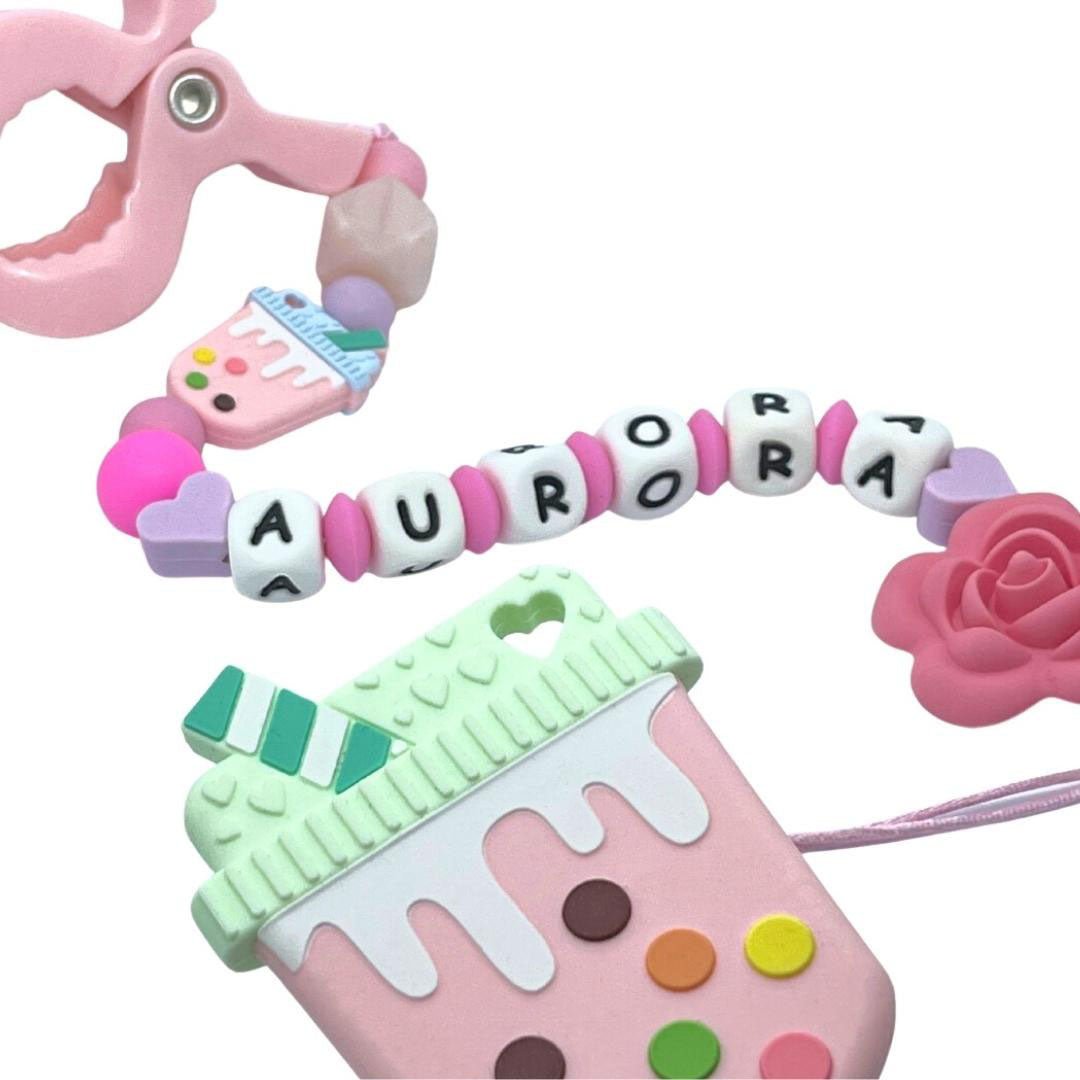 Customisable Teether with Peg - thewatermelonkids