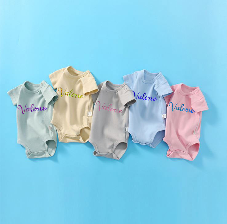 Customised 100% Cotton Baby Romper (Newborn to 12 Months)