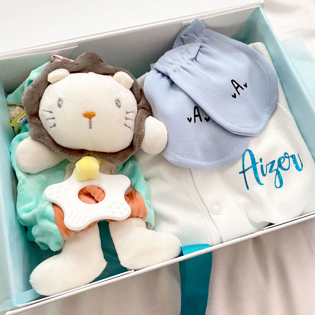 Customised 100% Cotton Baby Pyjamas Gift Set