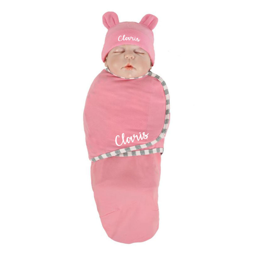 Personalised Baby Cotton Swaddle