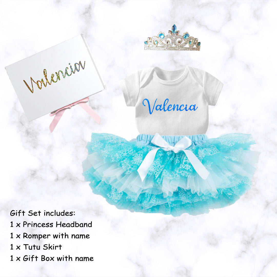 Personalised 100 Days Baby Shower Girl Princess Gift Set