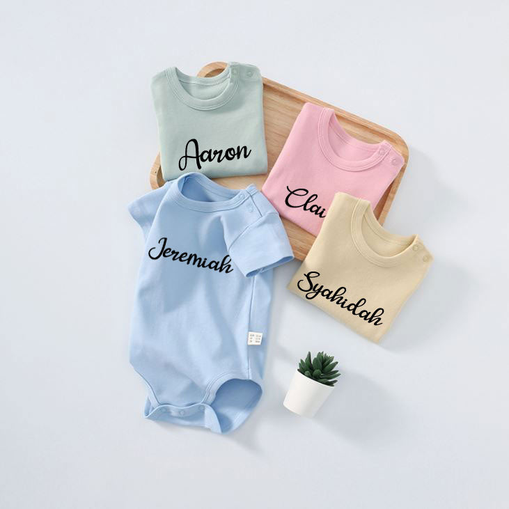 Customised 100% Cotton Baby Romper (Newborn to 12 Months)