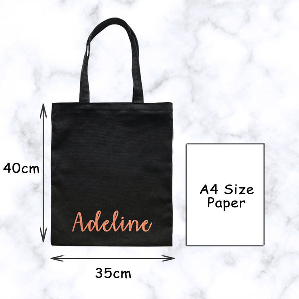 Personalised Handmade Fabric Tote Bag - 35cm x 40cm