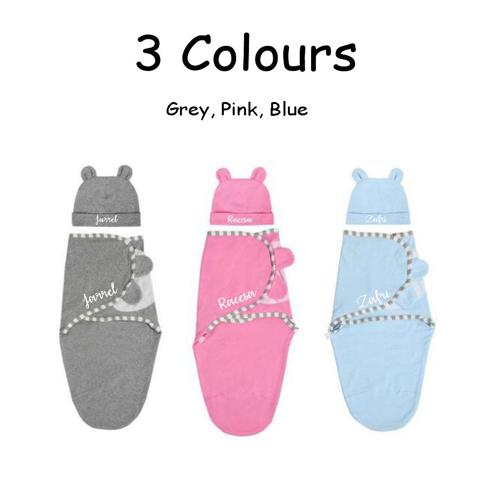 Personalised Baby Cotton Swaddle