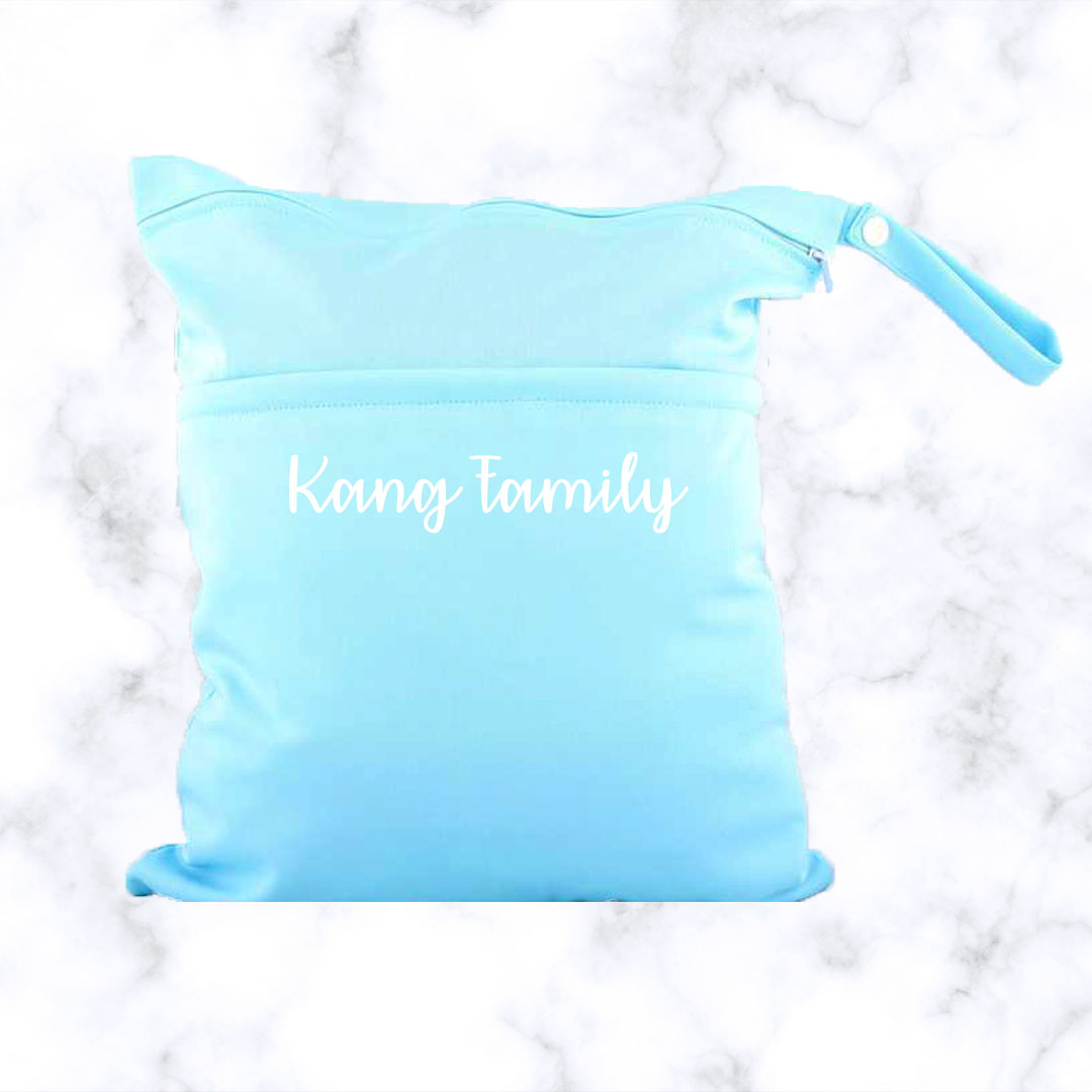 Personalised Portable Baby Waterproof Diaper Wet Bag