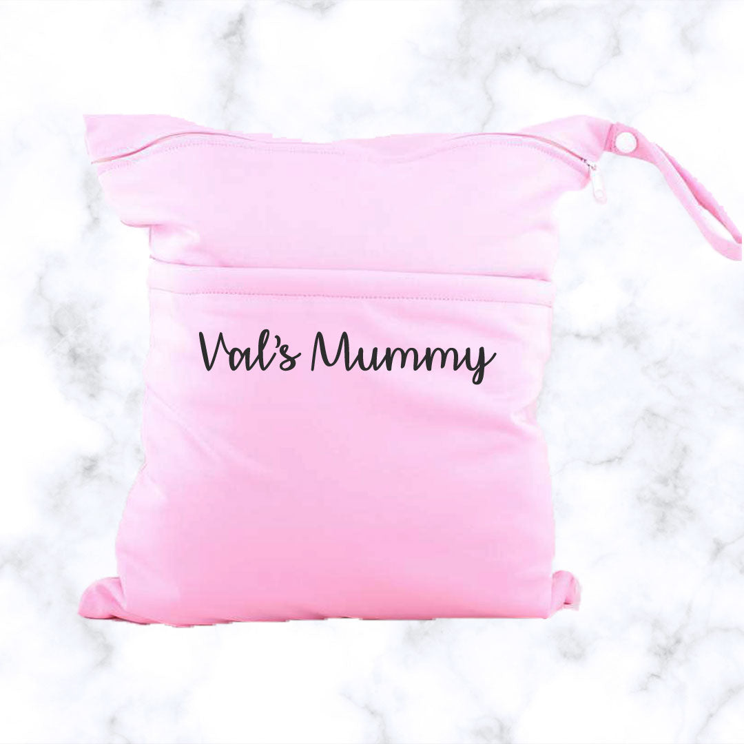 Personalised Portable Baby Waterproof Diaper Wet Bag