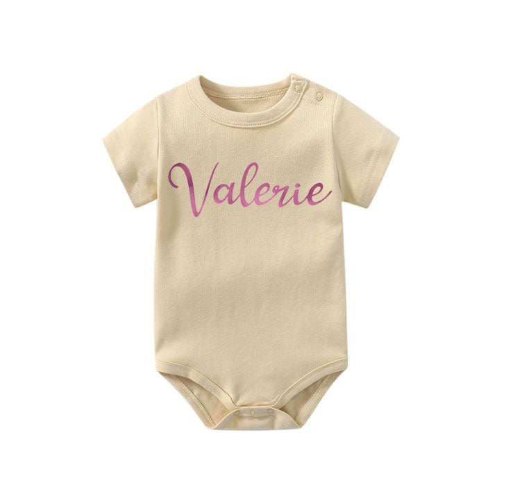 Customised 100% Cotton Baby Romper (Newborn to 12 Months)