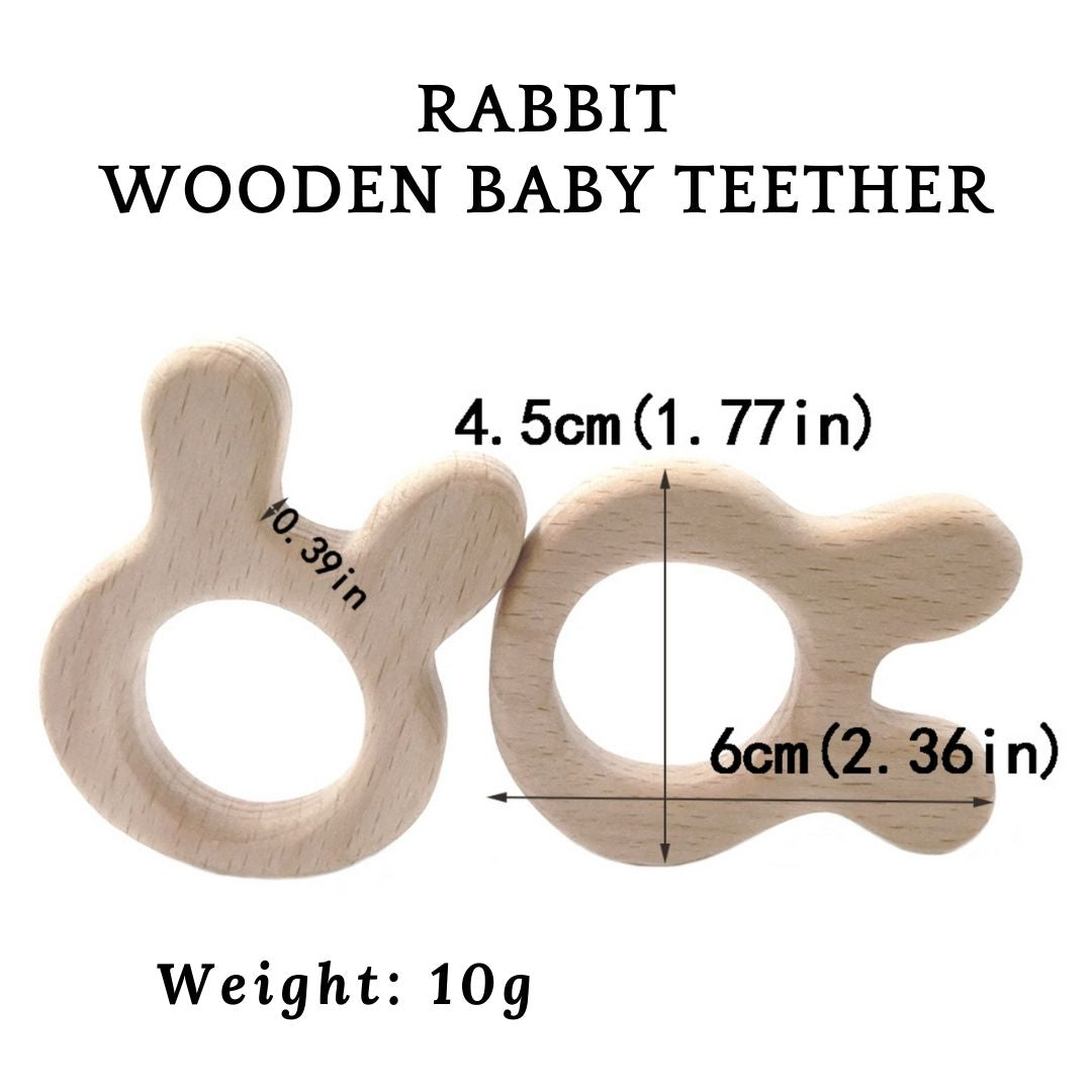 Teething Bracelet - Wooden Rabbit